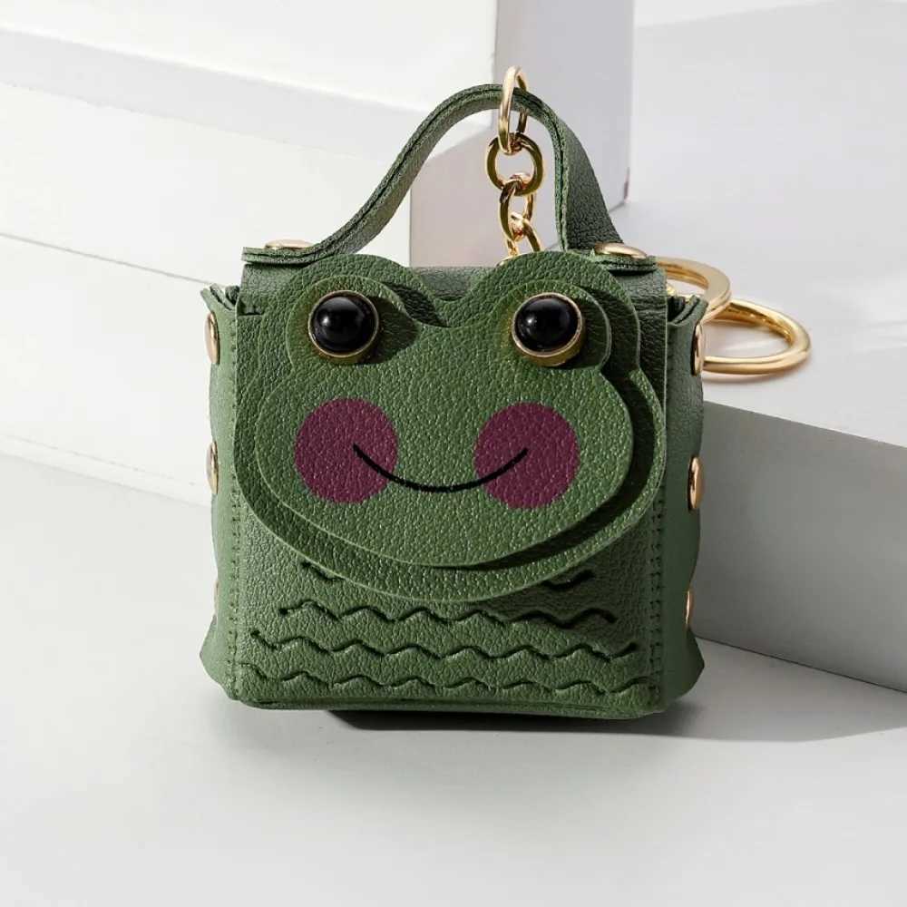 Creative Cute Carto Frog Wallet Storage Bag Portable Coin Purse Keychain Key Earphe Organizer Pouch Zipper BagXJ241111