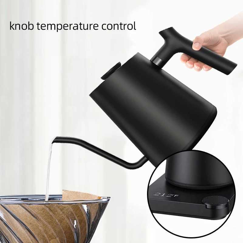 900ml Gooseneck Electric Kettle Temperature Control Teapot Handmade Coffee Maker Stainless Steel Inner Pot 1200W Electric Kettle Y241102