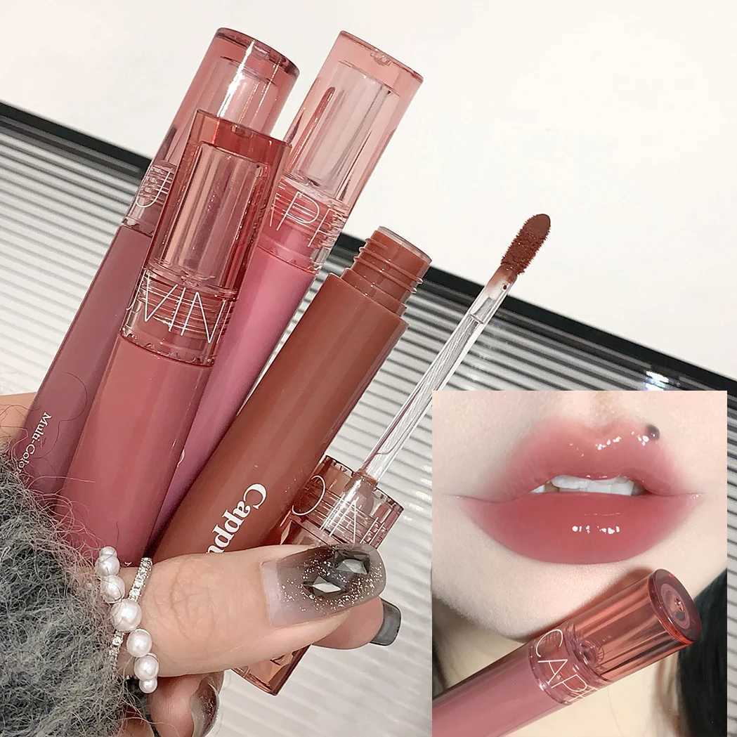 Crystal jelly lip gloss moisturizing water gloss transparent lip oil waterproof long-lasting nude gloss grape red lip color makeup W241101
