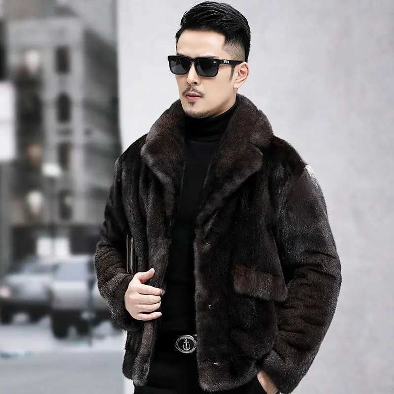 Men Winter and Autumn Fleece Fake Fur Fluffy Coat Jackets Outwear Oversized Warm Fashion Outwear Plush Long Sleeve Jackets Z70XJ241102
