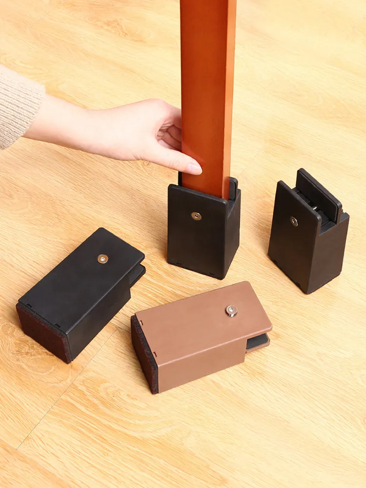 Adjustable Chair Feet Riser new Screw Clamp 2/4 2025 Inch Height Heavy Duty Sofa Tables Bed Furniture Risers Square Round Chair Legs