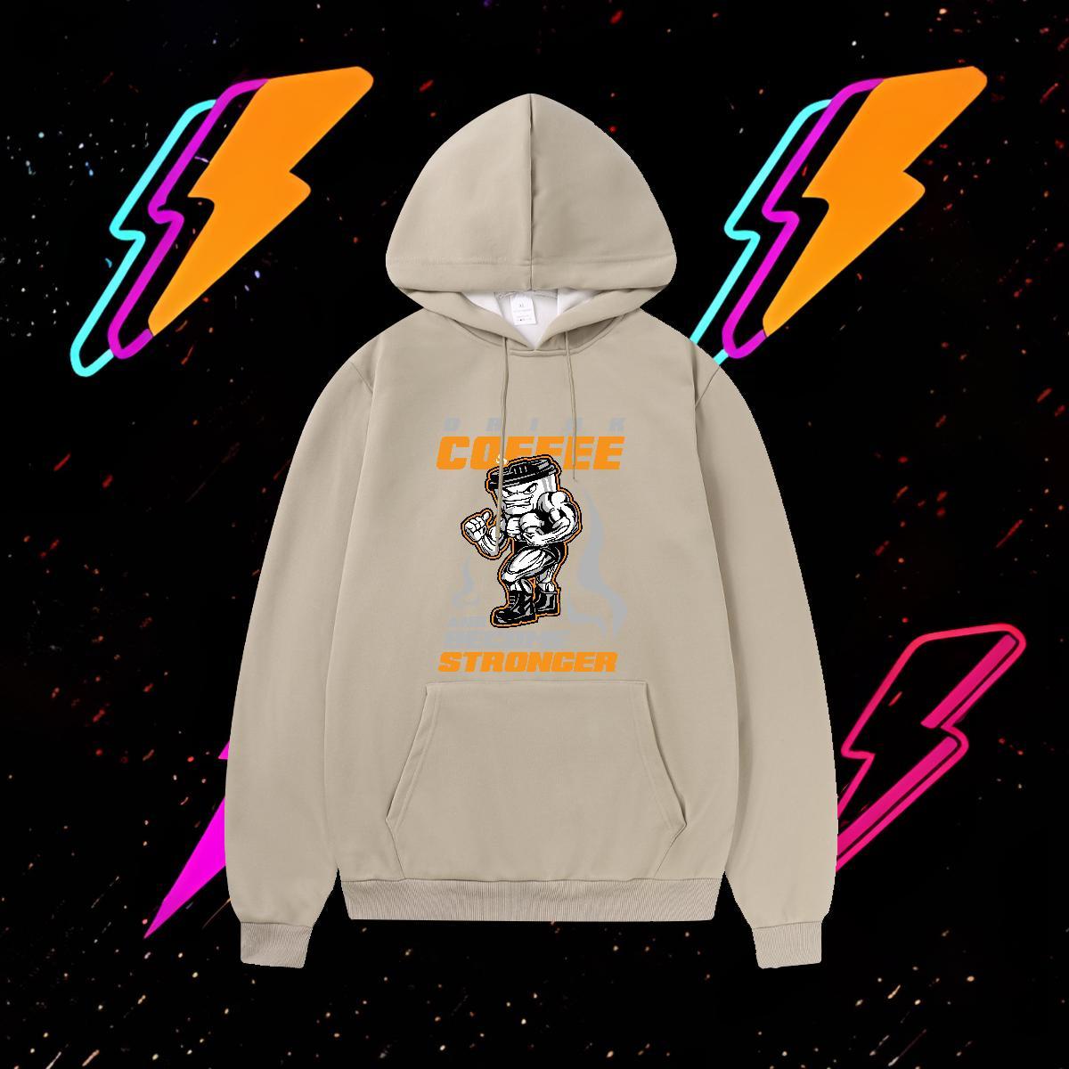 Fashion Casual Hoodie Breathable Drawstring High Quality Men Clothes Hoodie Cartoon Printing S-3XL Top Pullover Hoodie Y2K Cotton 350g