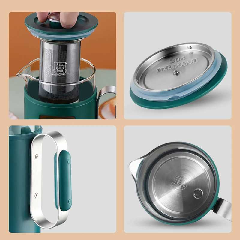 Portable stainless steel health protection kettle with filtering and heating function Y241102