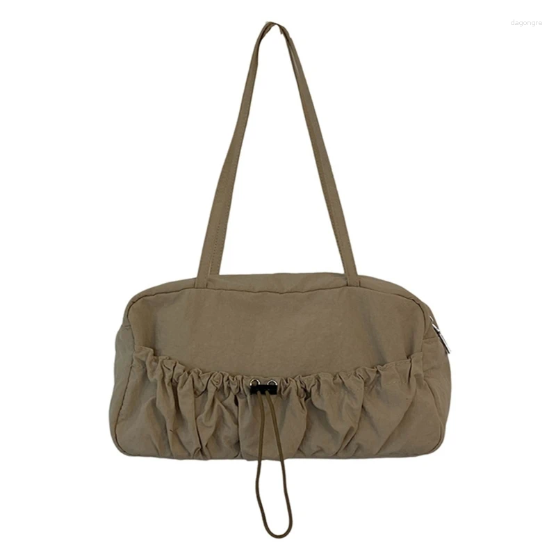 2025 NEW Drawstring Practical Sg Bag Fashionable Shoulder Bags Nylon Underarm Purse Satchel Casual Handbag For Daily Carry And Travel zhanyishengli