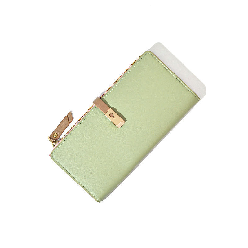 New Zipper Women's Japanese And Korean Simple Double Fold Wallet Fashion Small Fresh Solid Color Women's Designer Handbag