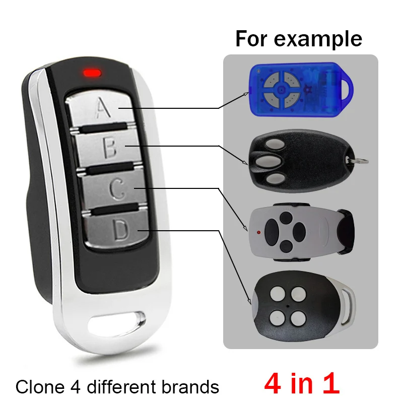 new JCM ROPER TECH NEO TWIN GO 2025 MINI PRO GO 2 4 PORTIS NORTON MUV2 MUV4-CYC Remote Control Garage Door Opener Command 433MHz 868MHz