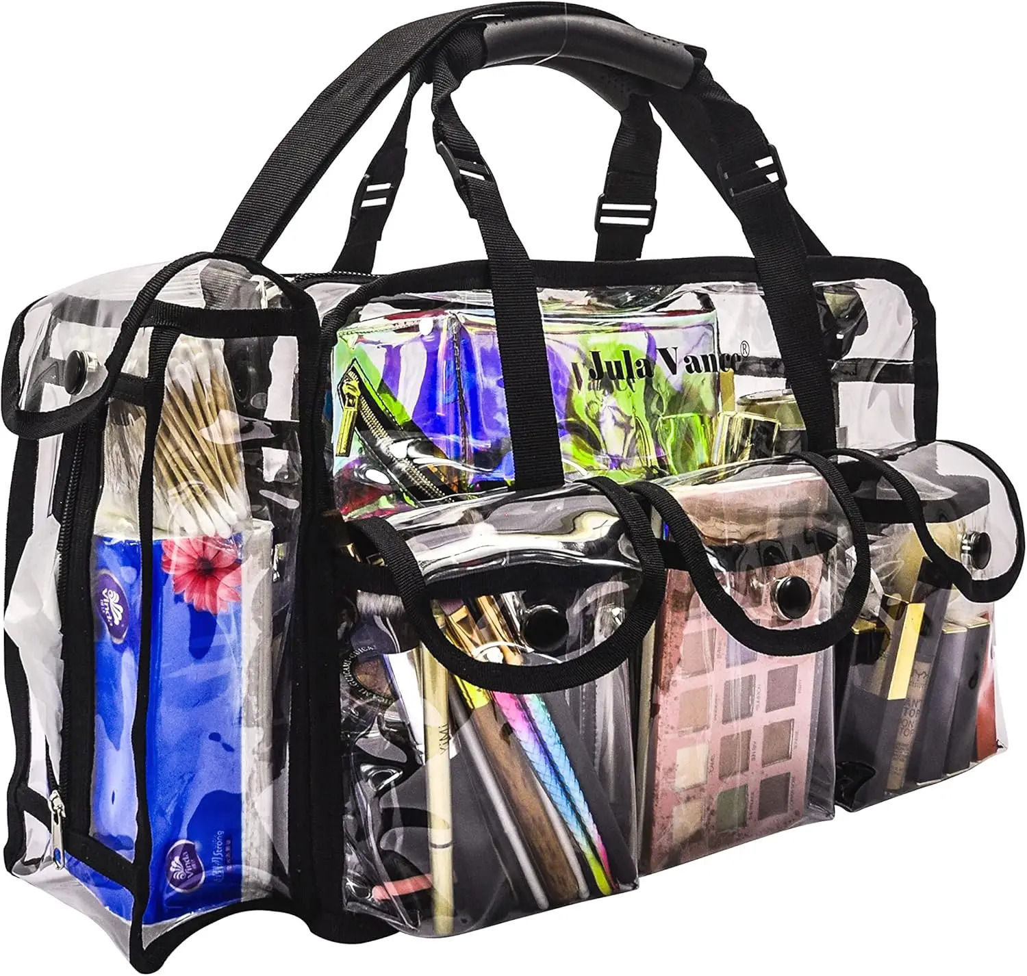 Professional Transparent PVC Makeup Bag Organizer Makeup Bag Purchase Carry All Artist Transparent Vinyl Travel Makeup Bag 241031
