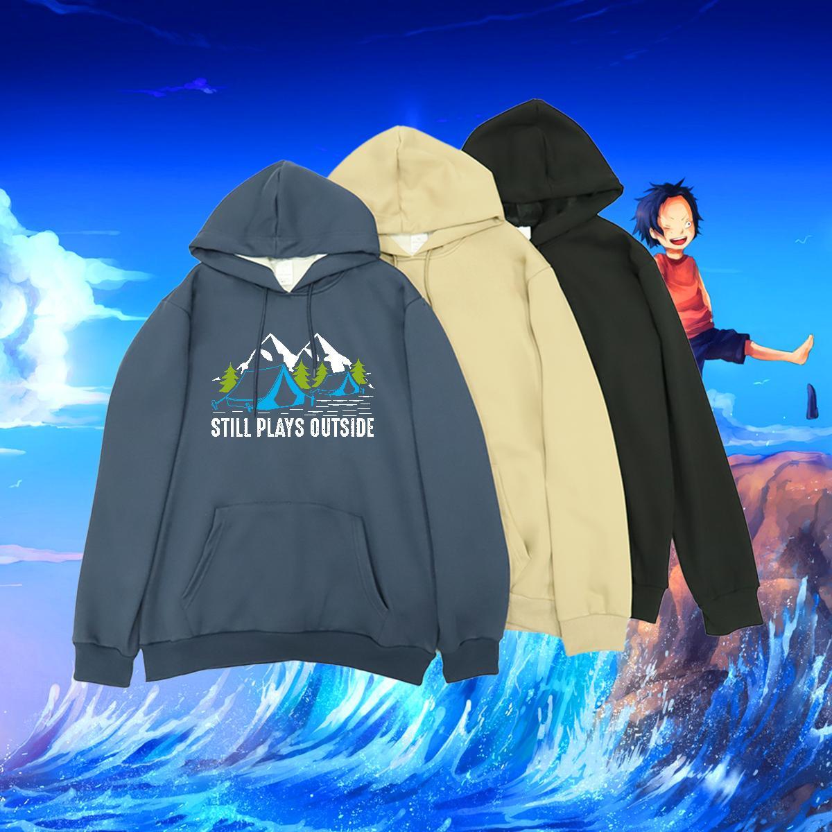 New Hooded Sweatshirt Tops Nice Women Hoodie Floral Print Cotton 350g Breathable Drawstring Hoodie Beach