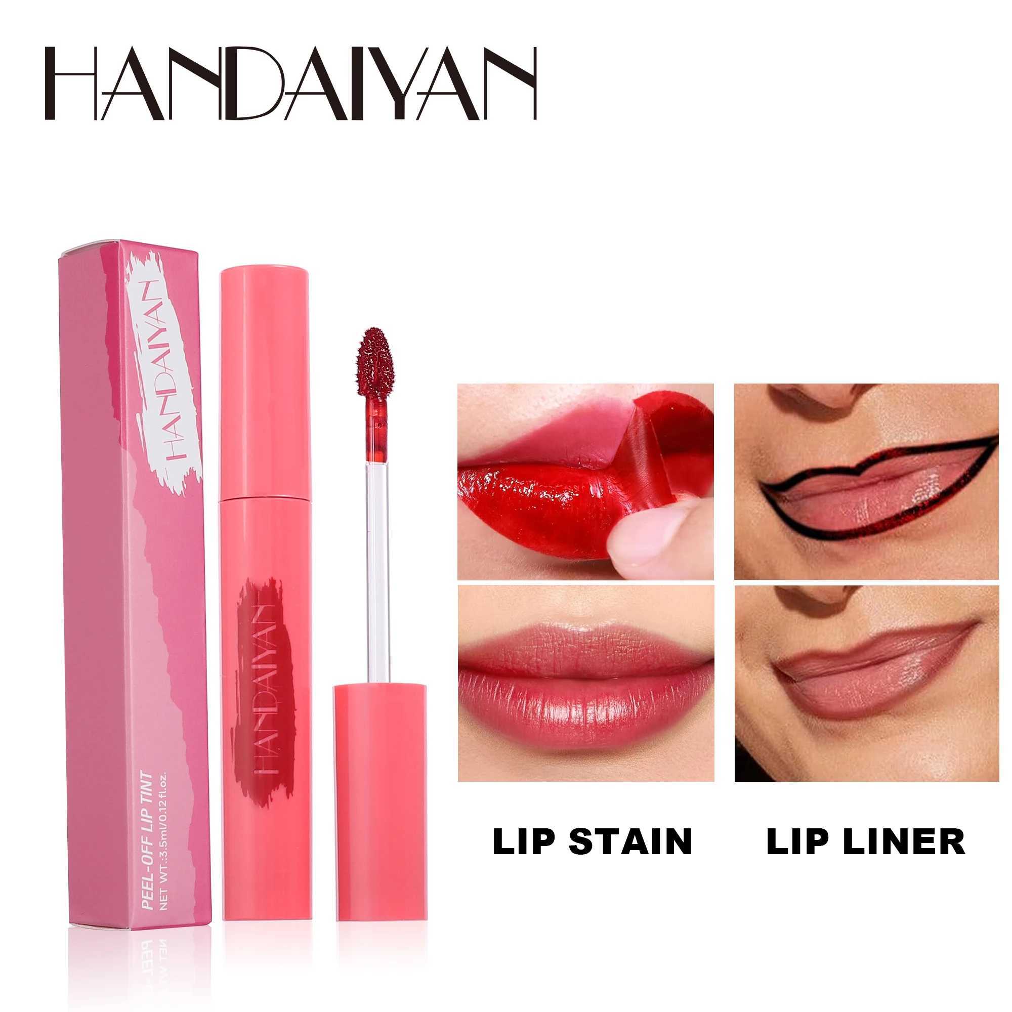 Handaiyan 6-color tear pull waterproof matte lip gloss long-lasting and easy-to-use matte finish base color lip color makeup W241101