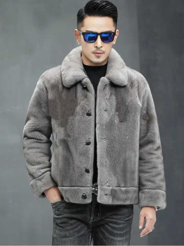 Winter and Autumn Long Thick Warm Fluffy Parka Soft Faux Fur Coat Male Long Sleeve Plus Size Korean Jacket Fashion Men Z80XJ241102