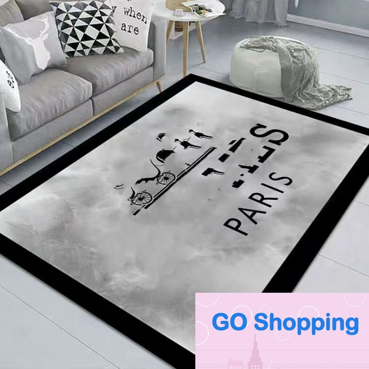 Designer Light Luxury Orange Carriage Room Fashion Brand Carpet Living Room Bedroom Fashion Bedside Mat Clothing Store Cloakroom Mats
