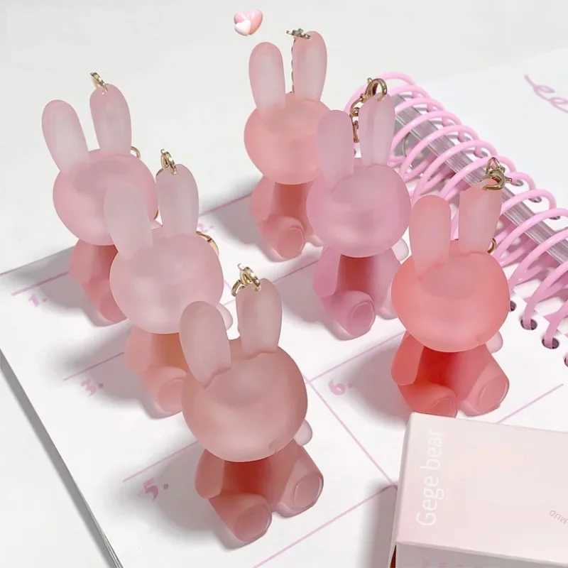 Cute Rabbit Matte Velvet lipstick Summer Cute Rabbit Key Chain lipstick Matte Texture lipstick Pink Red Lip Gloss Colored Cosmetics W241101
