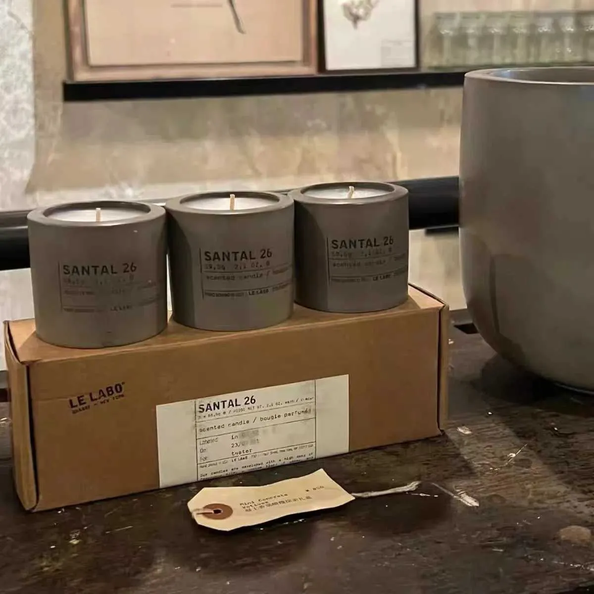 Gift-Wrapped Blue Fragrance Candles for Cozy Home Environments Rela Room Essence