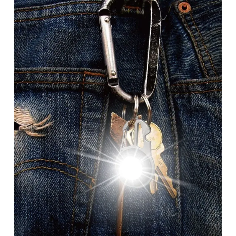 Super Mini Luminous Rechargeable 2025 LED Lamp Multifunction new Keyring Type-c Charging Strong Light Outdoor Portable Flashlight