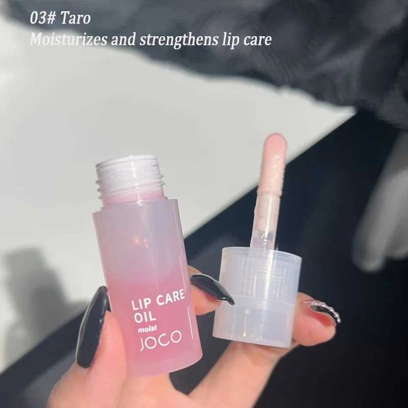 Transparent lipstick glass lip gloss perfume non stick moisturizing lip coloring lip fullness lip care serum primer large brush head W241101