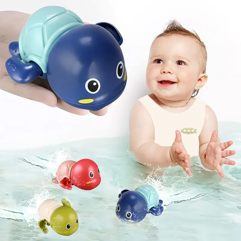 Bath new Toys Cute Swimming Turtle Floating Wind Up Toys New Born Toddlers Bathtub 2025 Water Preschool Pool Toys For Baby Gifts