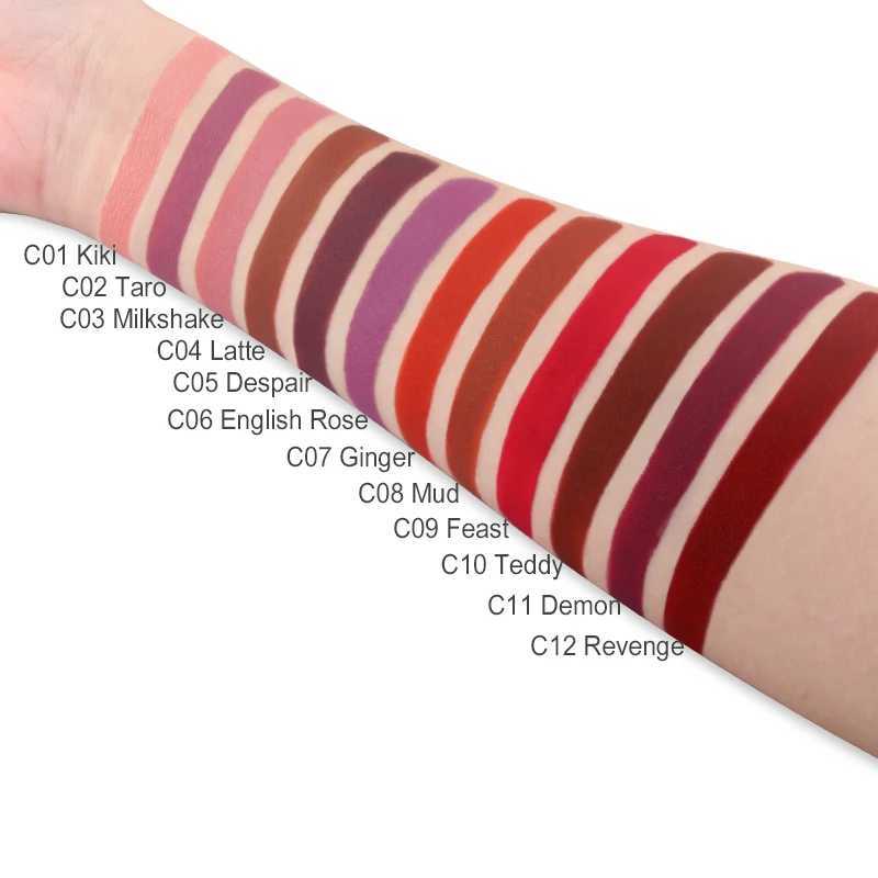 IMAGIC 12 color durable waterproof matte light velvet smooth lipstick silk sexy lipstick Korean cosmetics W241101