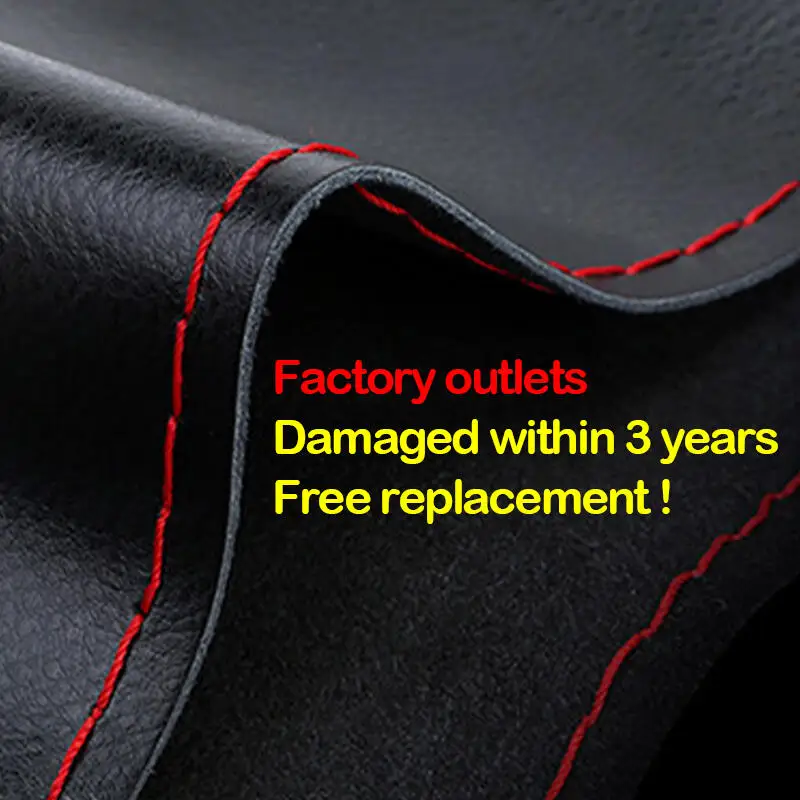 38cm new 15inch Car Steering Wheel Braid Cover 2025 Artificial leather Needles And Thread Soft Non-slip Auto Interior Accessories Kits