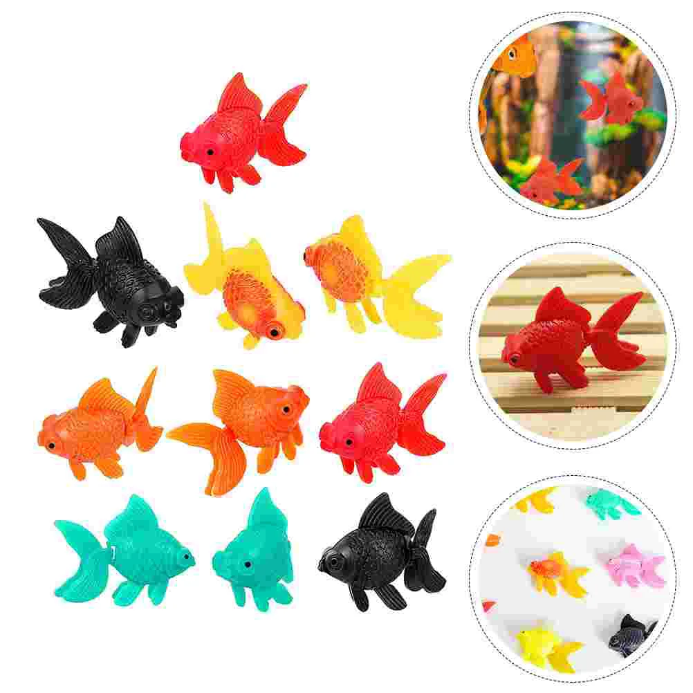 Tropical Aquarium Toy new Artificial Tank Floating Goldfish Decor Ornament Model 2025 Fake Moving Ornaments Kid Accessory Rubber Lifelike