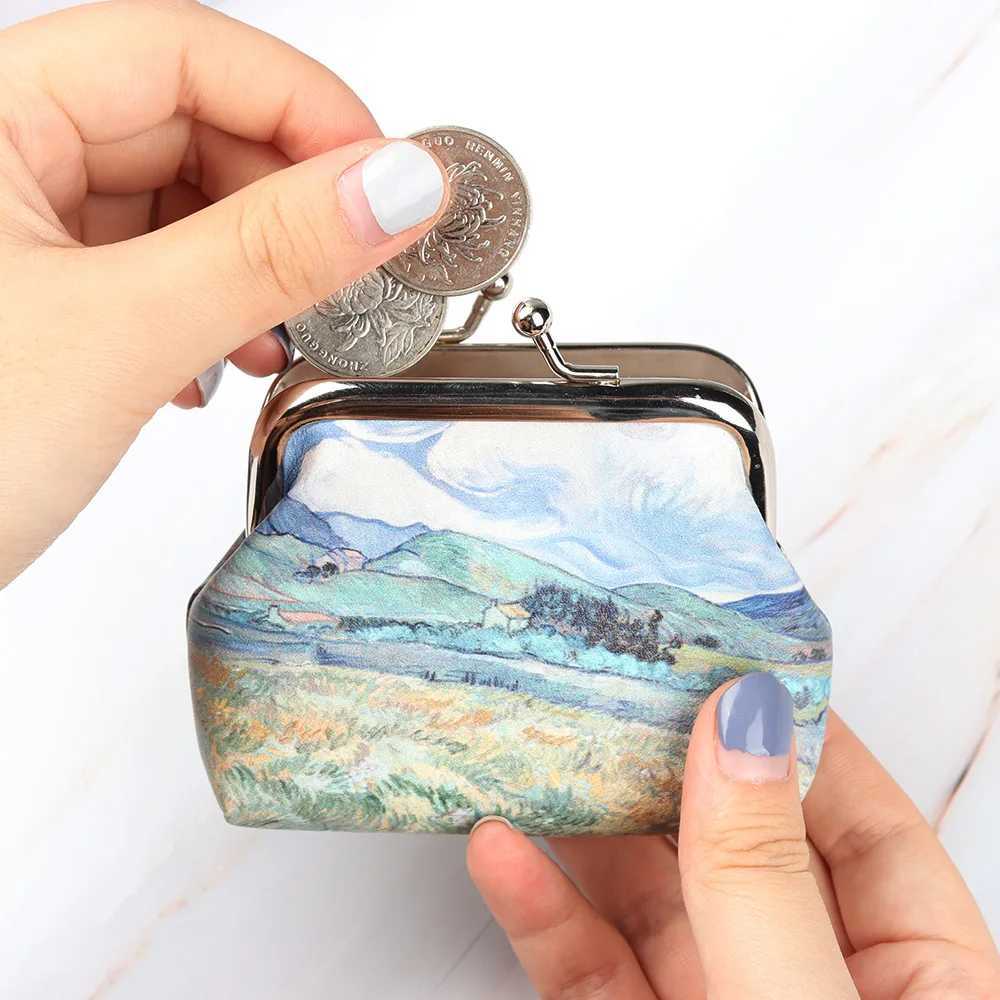 Women Girls Fi Vintage Change Bag PU Coin Purses Small Wallet Women Cluh Mini Handbag Hasp Mey C Card AccessoriesXJ241111