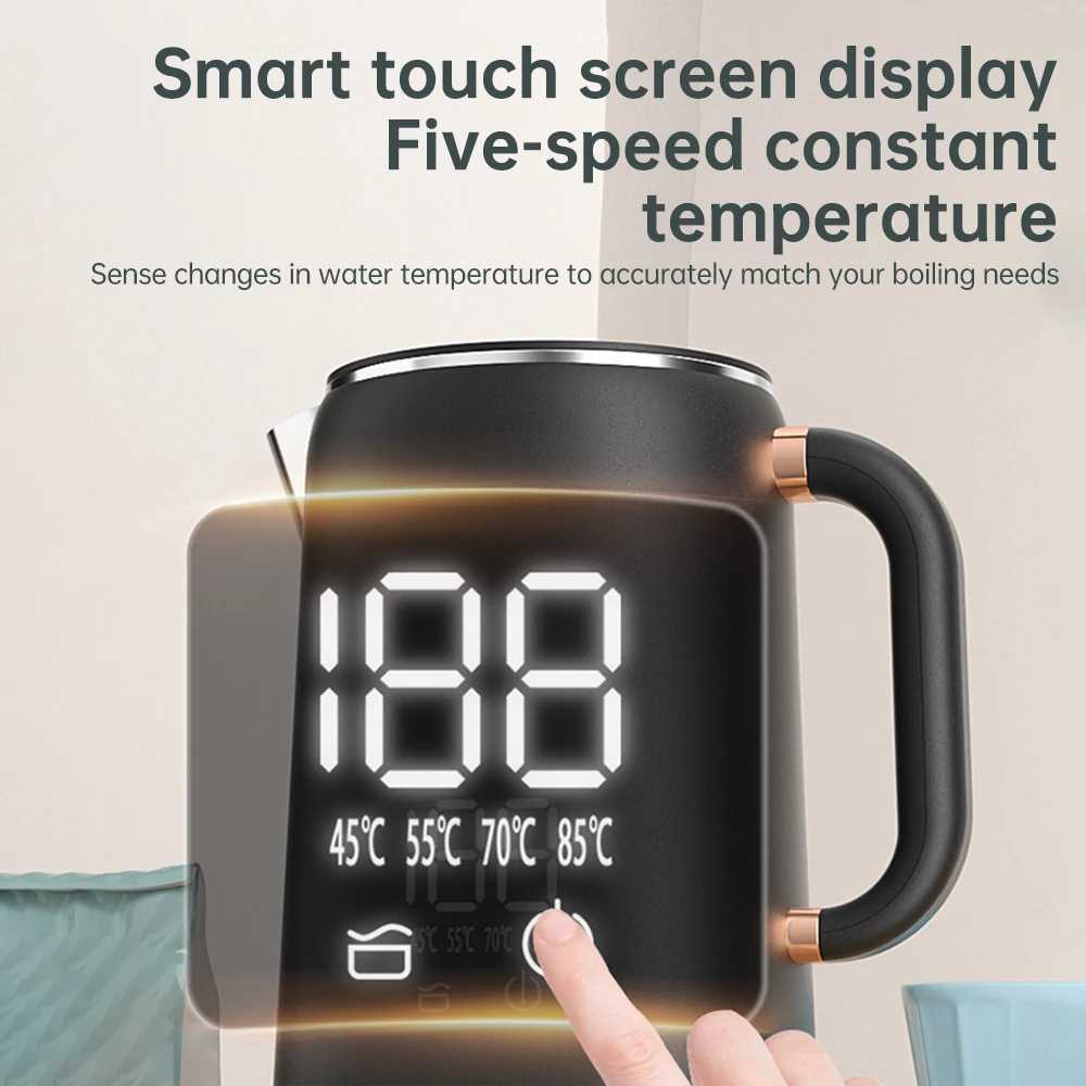 Coffee electric kettle with 5-liter temperature control automatic shutdown double-layer inflatable hot water kettle Y241102