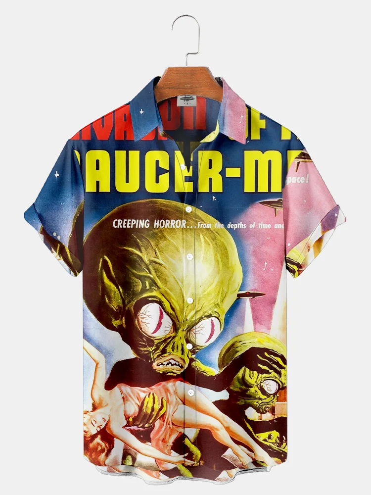 Y2K Clothing Funny For Men Shirts Hawaiian Haruku 3D Printing 2025 Oversized new Real Imported-china Camisa Floral Masculina Social