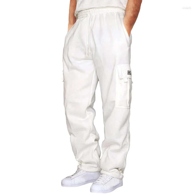 Mens Pants Mens Sweatpants Straight Fit Joggers For Sports And Streetwear Loose Oversized Drawstring Long Men Multi-pocket AAA Discount for in-store p
