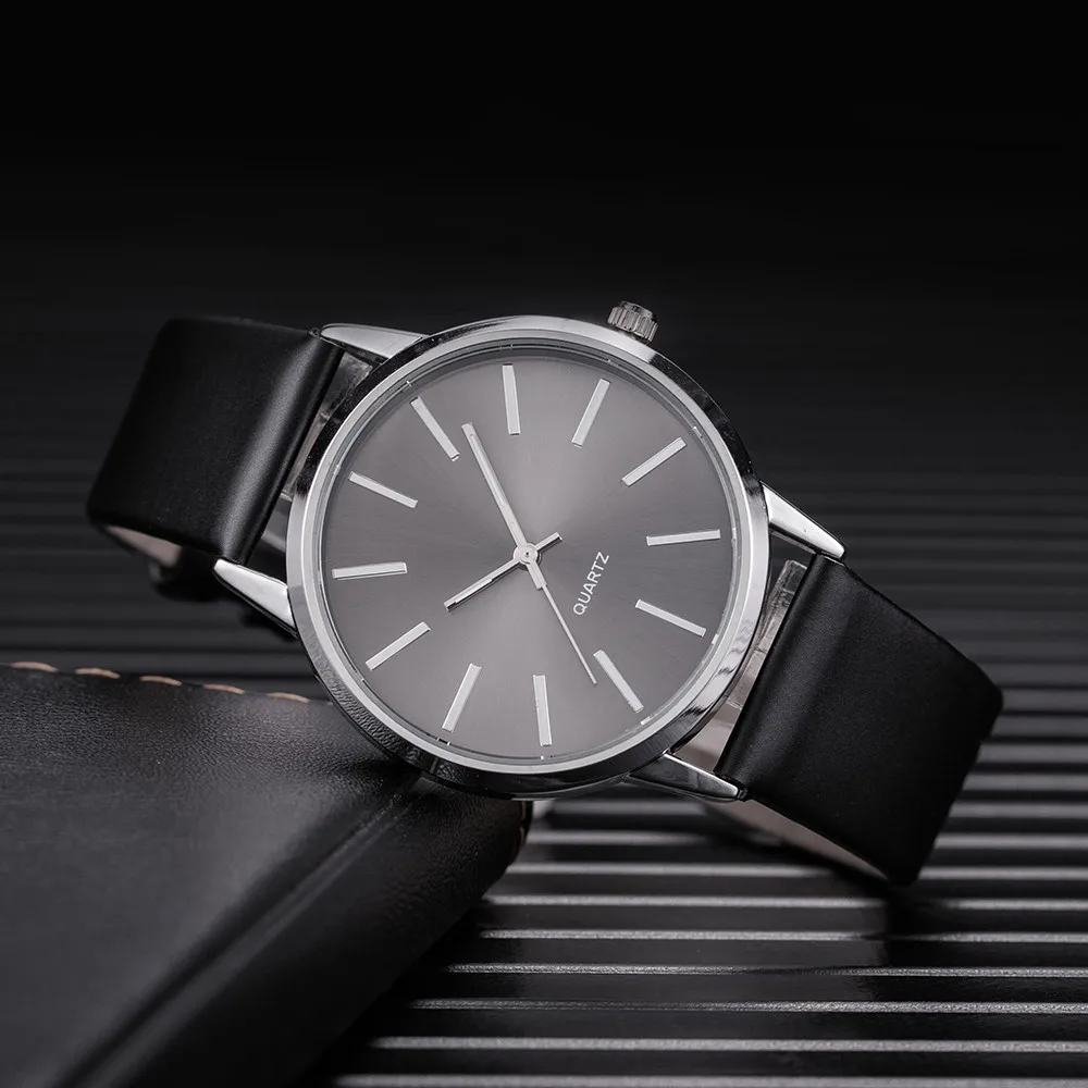 2023 Men Watches Top Brand Brown Leather Band Quartz Wristwatch Men's new 2025 Casual Simple Watch Wrist Male Clock Reloj Hombre