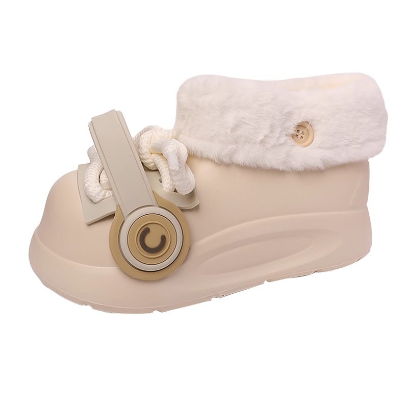 Women's Strap Earphones Winter Warm Cotton Shoes Free Shipping
