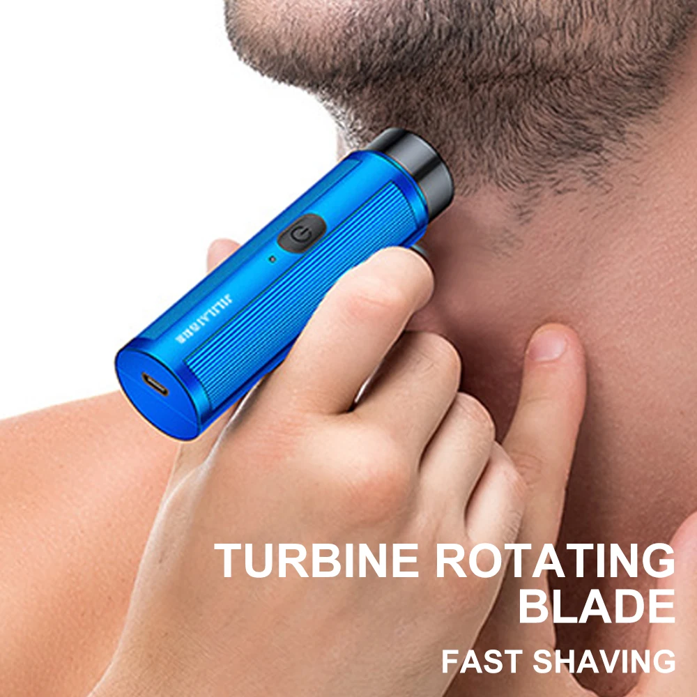 Mini Electric Shaver Men's Razor Automatic Beard Trimmer Rechargeable Shaving Machine USB Charging Portable Washable Epilator