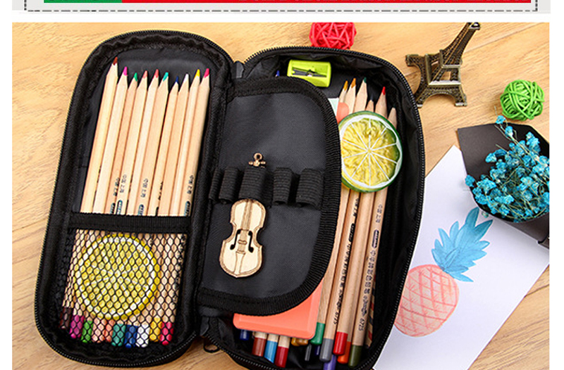 Fighter Plane Battleplane Aircraft Carrier Print Cosmetic Case Pencil Bag Boys Girls Stationary Bags Pencil Box School Case Gift