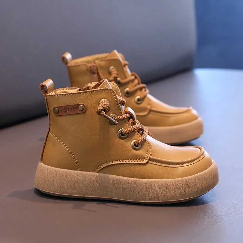 Childrens Motorcycle Anti slip Boots Spring and Autumn Boys and Girls Short Boots Neutral Versatile Childrens Ankle Boots Fashionable and Handsome M24