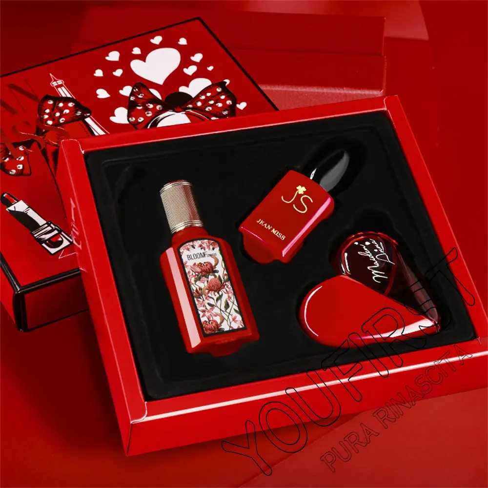 Brand perfume female gift box 110ml three piece set durable perfume floral pheromone perfume cologne perfumeW241102