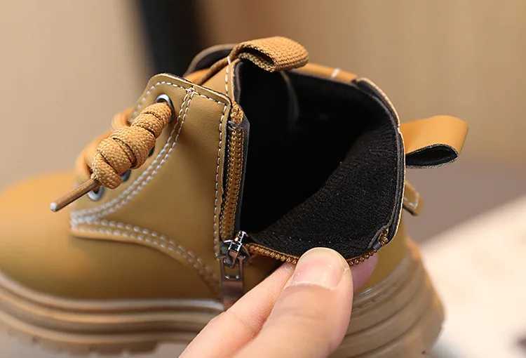 Childrens retro boots new autumn winter childrens non slip soft rubber outsole ankle boots boys and girls childrens casual shoes M241102