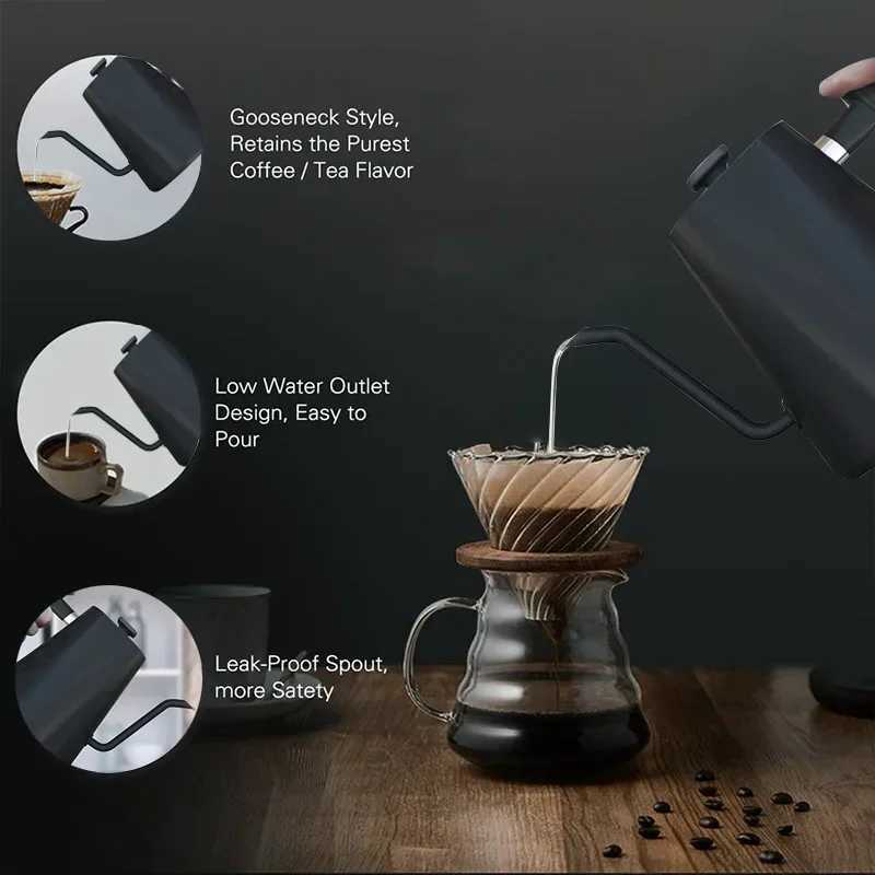 Gooseneck electric kettle with temperature control electric coffee pot for coffee and teapot coffee pot 110V/220V Y241102