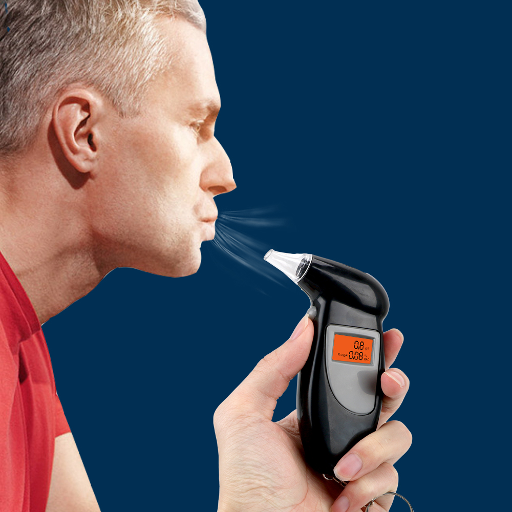 Digital Alcohol Detector Alcohol Breath Tester Alcohol Tester Breathalyzer Police Alcotest