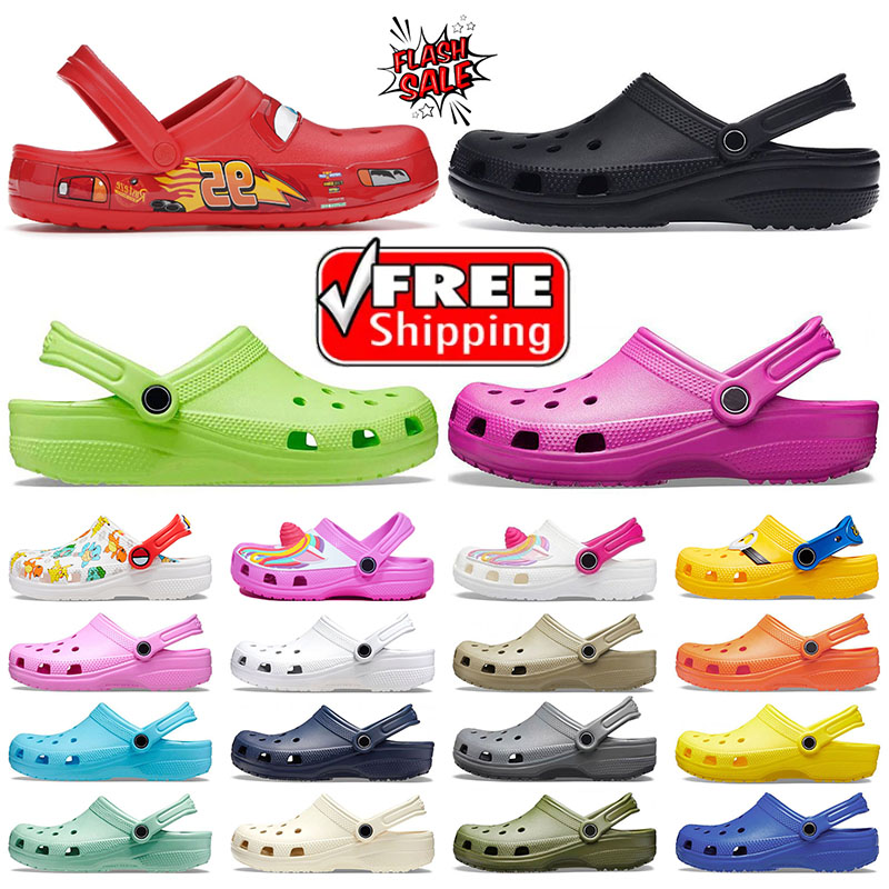 Croc clog classic designer sandals summer beach waterproof slide adult kids black white orange men women slippers Nursing indoor shoes free shipping shoe dhgate