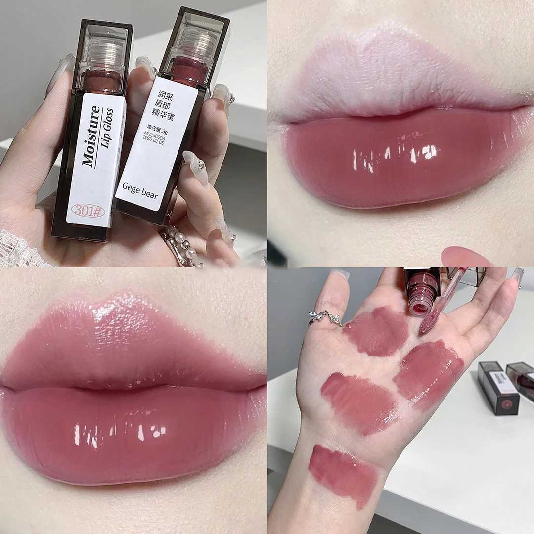 Naked grey mirror lipstick transparent gloss lipstick lustrous crystal lipstick lasting non stick cup punk smokeless liquid lipstick W241101