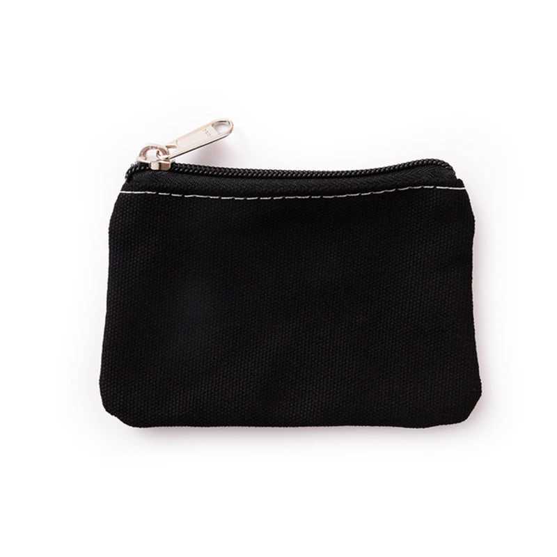 DIY Plain Canvas Cott Bag Pure Zipper Coin Key Bag Mey Pocket Women Men Hand-held Coin Purse Small Wallet KidXJ241111