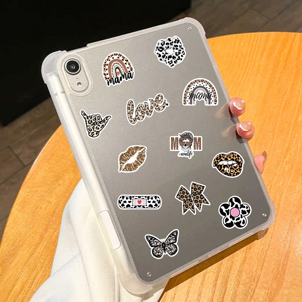 50pcs Leopard Cow new Print Stickers Black And White Decals Waterproof Vinyl Scrapbook Laptop Skateboard 2025 Phone Lage Stickers