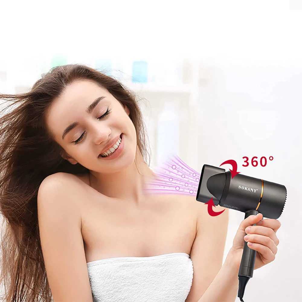 Hair Dryers 1000W Hairdryer Brush Lightweight Home Travel Hair Dryer With Diffuser Household Styler Fast Drying Travel Blow Dryer 240401