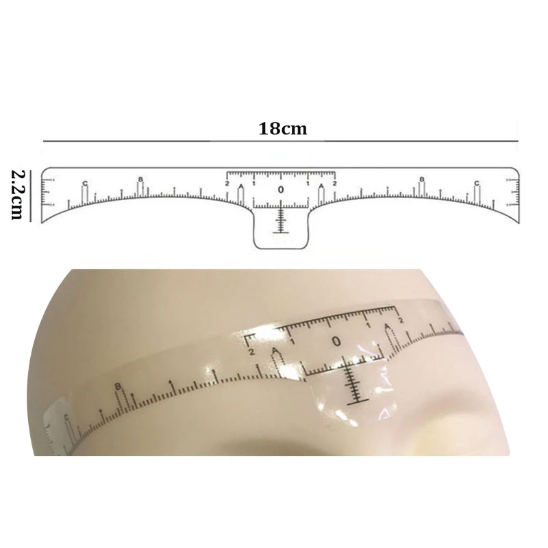 100/50/30/20/10pcs Disposable Tattoo Eyebrow Ruler Sticker Adhesive Microblading 2025 Tattoo Measurement new Tools for Permanent Makeup
