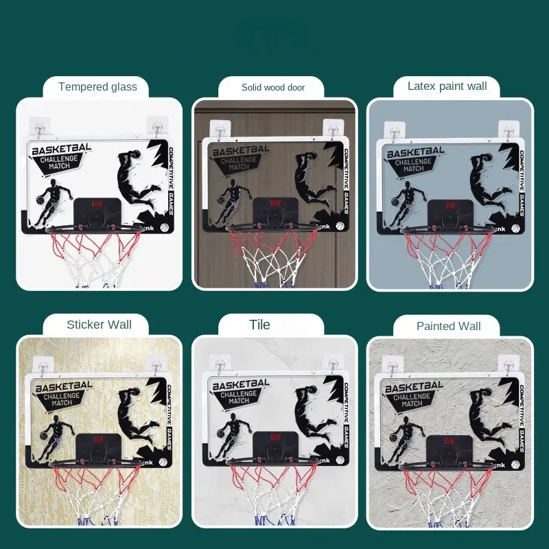 Scoring Portable Fun Mini basketball hoop Toy Kit Indoor Home Basketball fan Sports Game Toy Set for children Children Adult