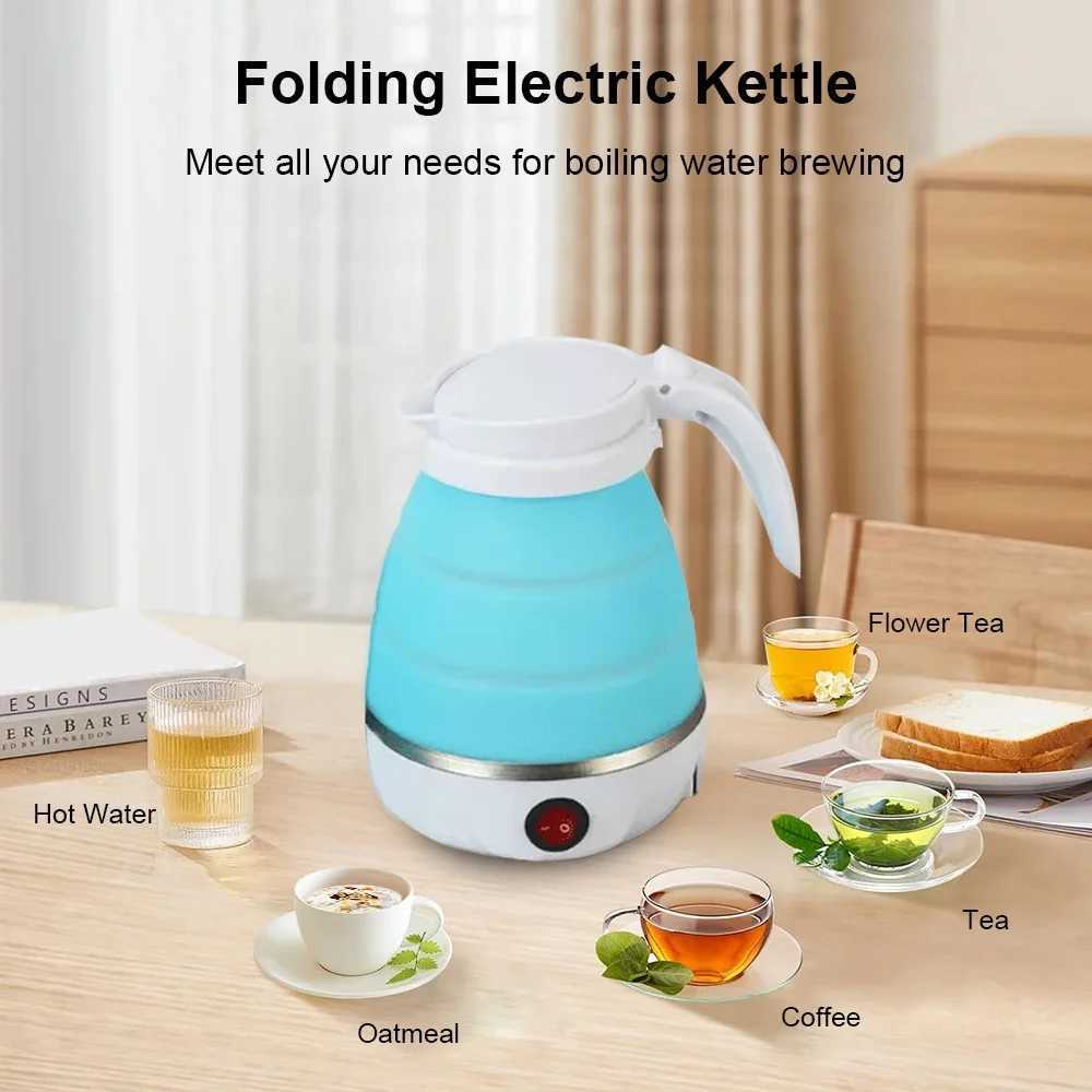 Electric kettle portable travel camping kettle 600ML electric kettle portable folding kettle Y241102