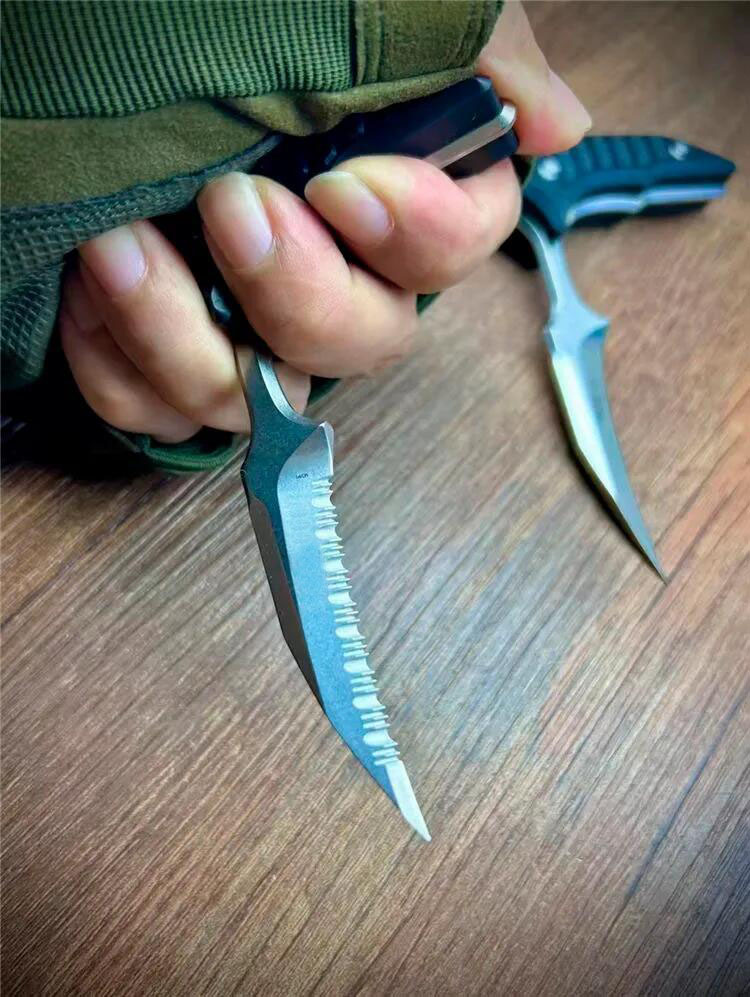 2 Models Claw karambit Fixed blade Knife D2 Blade G10 Handles Pocket Knives Self-Defense EDC Tools