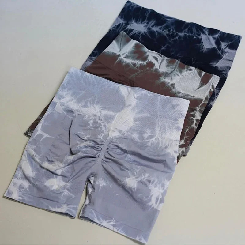 Gymstone Booty Shorts For Women Scrunch Butt Yoga Shorts Push Up Gym Short Workout Sports Short Lightning Marble Biker Short 240329