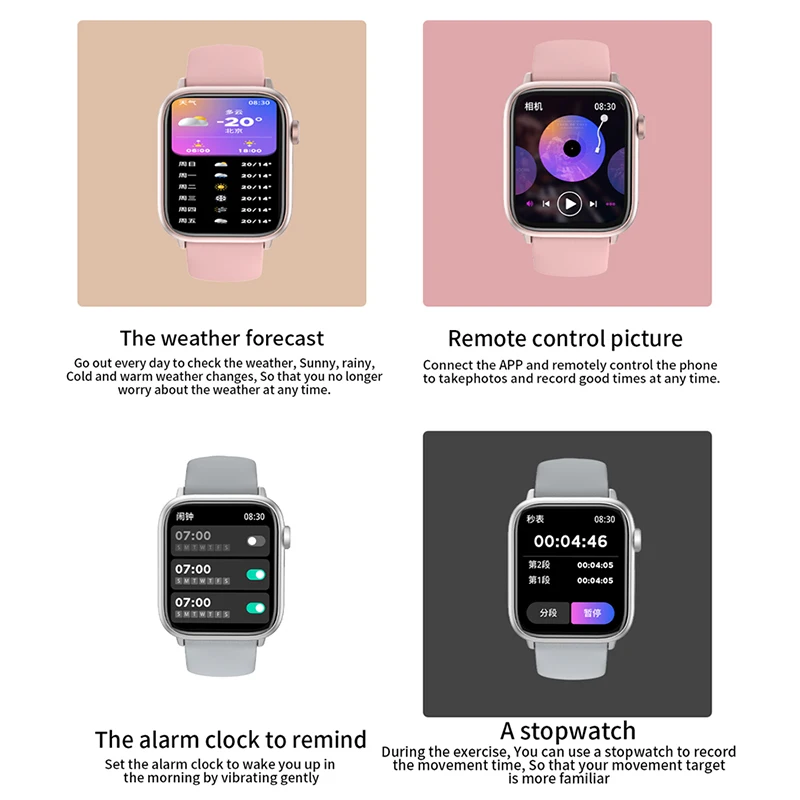 2025 Fashionable Ultra-thin 1.85 inch Bluetooth Call Smartwatch Men Support 123 Sport 2023 New Women new Rotary keys Smart Watch Man+Box