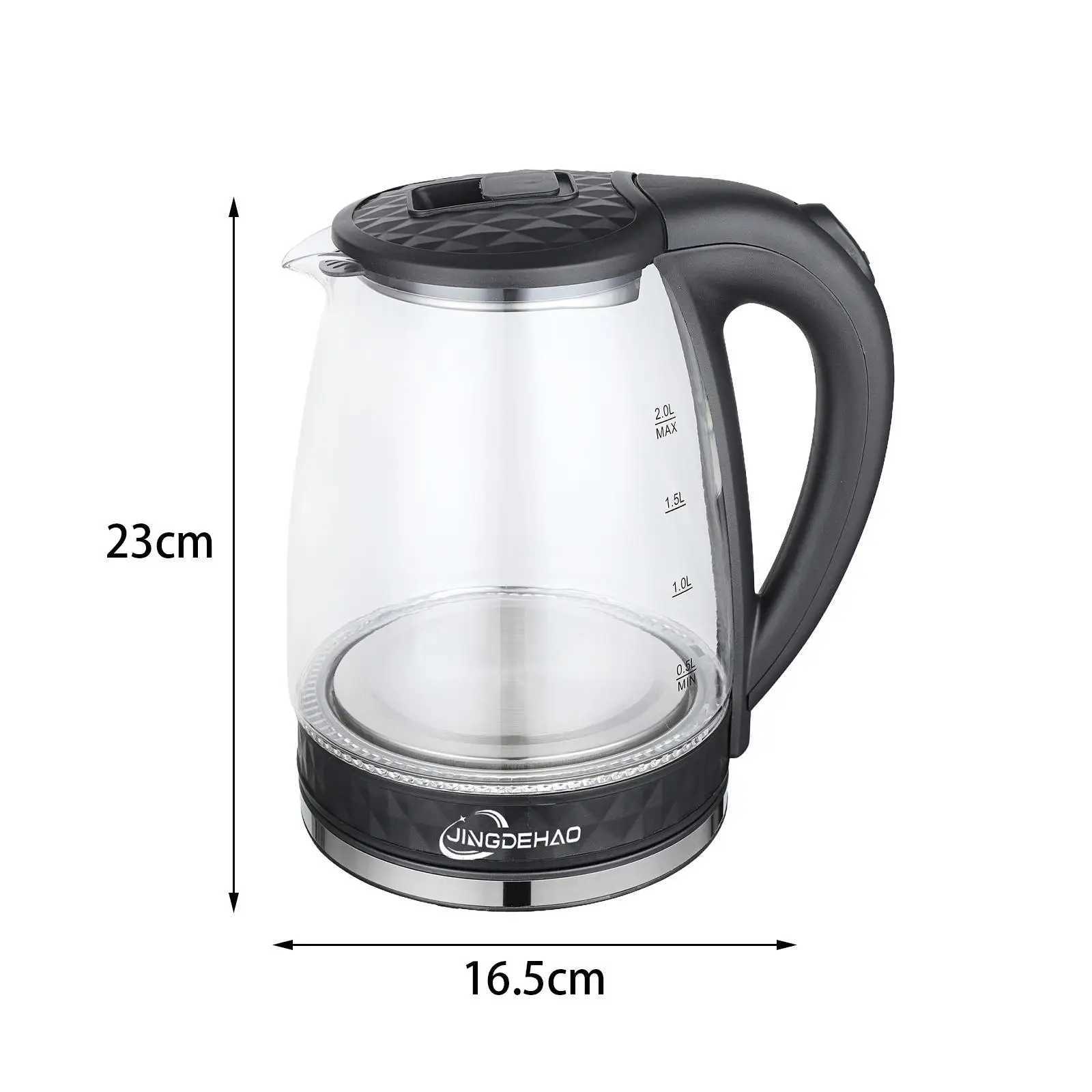 Electric kettle 2L stainless steel fast cooking electric teapot with automatic shut-off of tea boiler used for daily use in kitchens and hotels Y24110