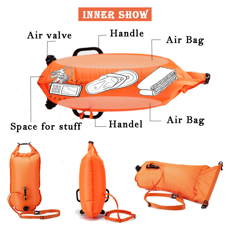 Swimming Buoy 2025 Safety Float Air Dry Bag Iatable Floating Bag Lifesaving Buoy for Water Sport Buoy for new Swimming 20L/28L