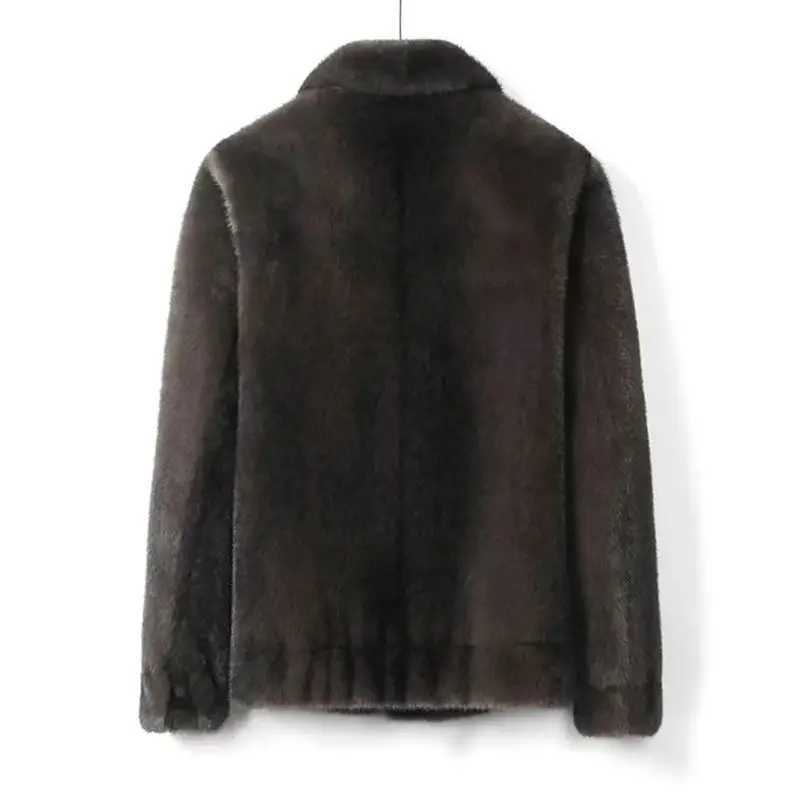 Men Winter and Autumn Fleece Fake Fur Fluffy Coat Jackets Outwear Oversized Warm Fashion Outwear Plush Long Sleeve Jackets Z70XJ241102